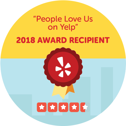 Yelp 2018 Award of Recipient