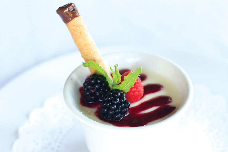 Ca’ Del Sole Panna Cotta - Vanilla Custard, Berries Sauce