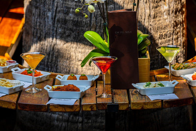 Ca’ Del Sole Happy Hour Dishes & Cocktails